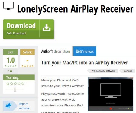 lonely screen software download